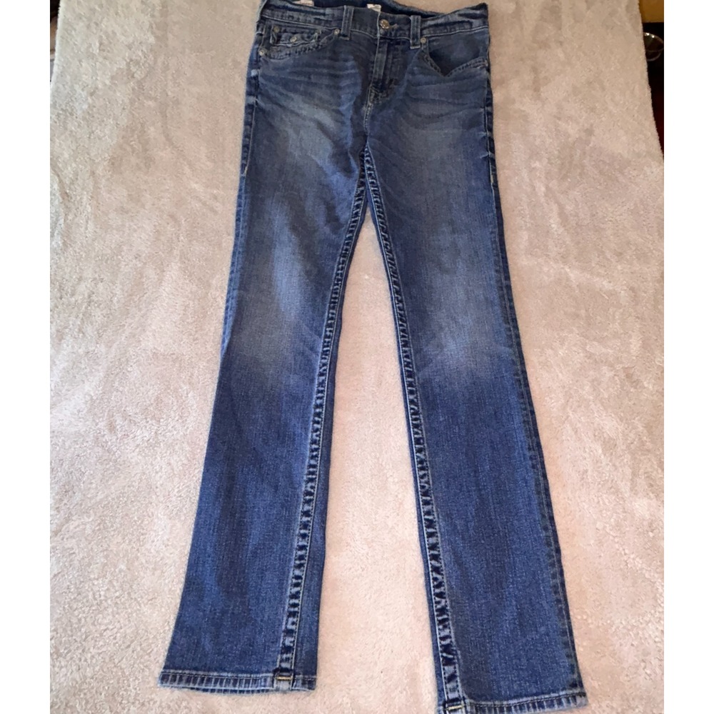 True Religion Rocco Relaxed Skinny Straight Leg Cotton Blend Size 33,  W33 x L33